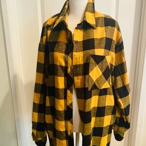 NWT Yellow and a black flannel